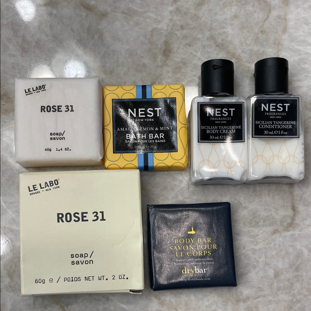 BRAND NEW LE LEBO, DRY BAR, & NEST SOAPS AND LOTIONS!